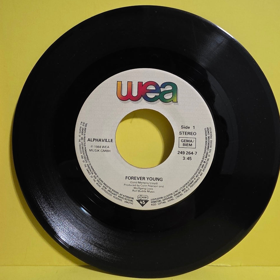 Alphaville - Forever Young - 1984 - 249 264-7N - Used - VG+ - Vinyl