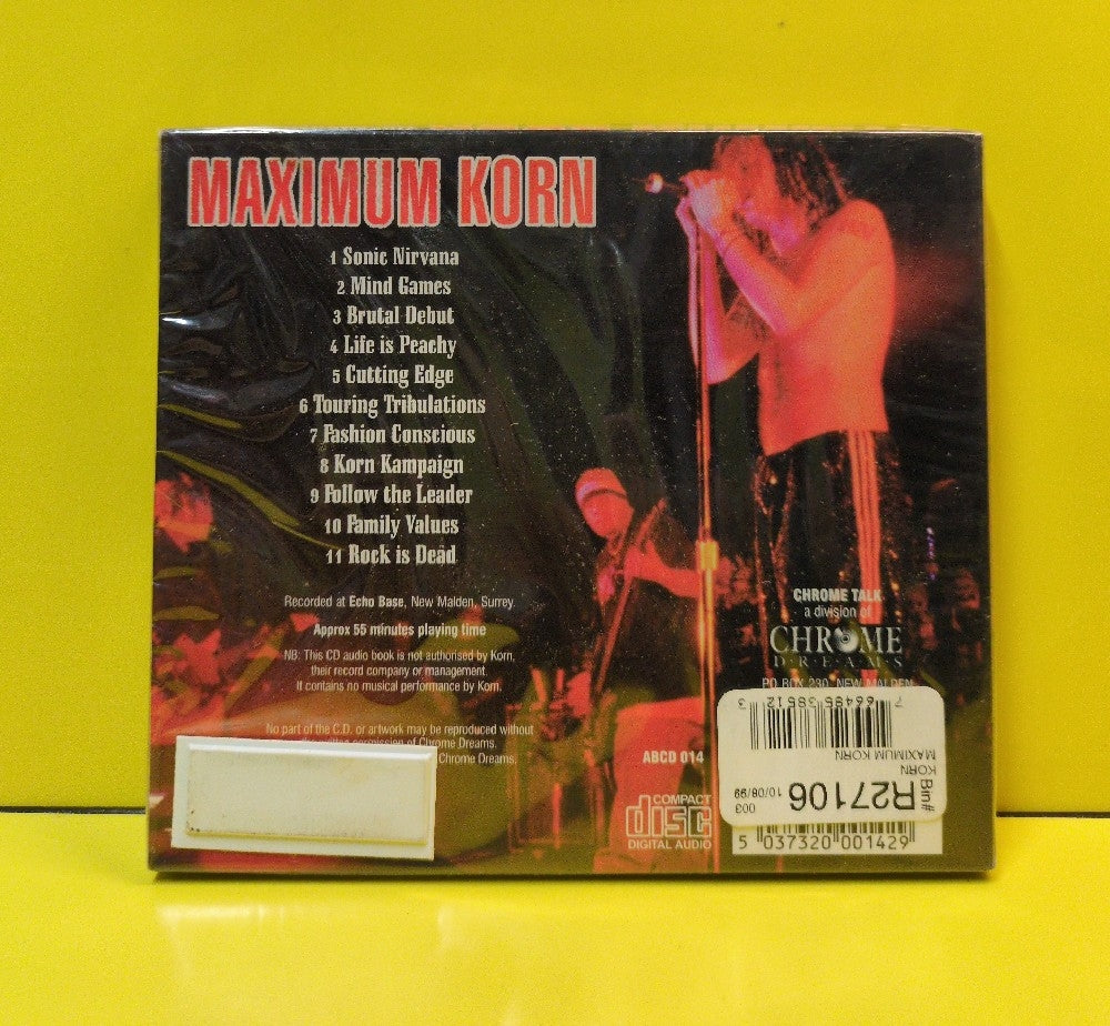 Korn - Maximum Korn (The Unauthorized Biography Of Korn) - 1999 - ABCD 014 - New - Sealed - CDs - UK Import - Unofficial Release