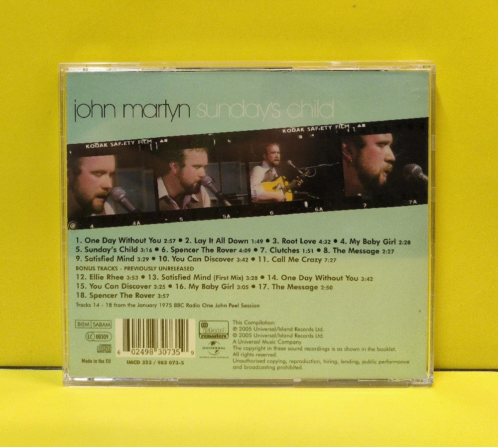 John Martyn - Sunday's Child - 2005 - IMCD 323 - Used - VG++ - CDs - Reissue - Remastered - European Import