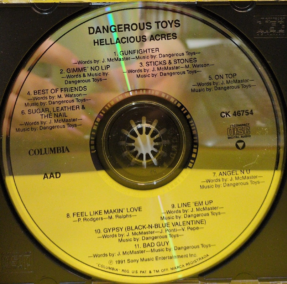 Dangerous Toys - Hellacious Acres - 1991 - CK 46754 - Used - VG++ - CDs