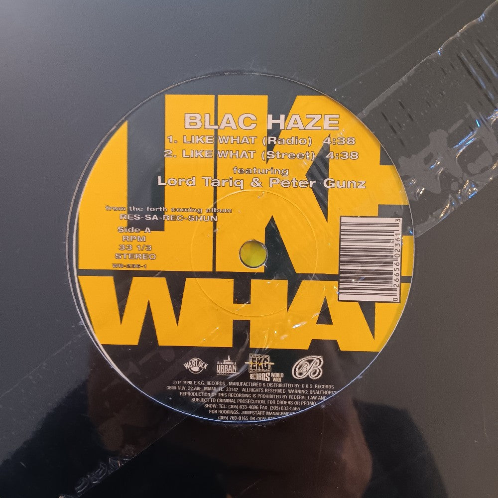 Blac Haze - Like What 12" - 1998 - WR-236-1 - New - Sealed - Vinyl