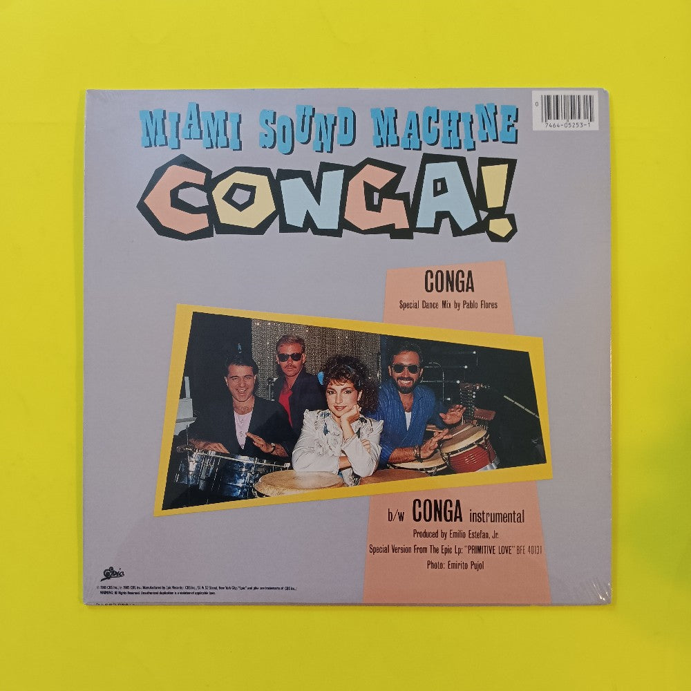 Miami Sound Machine - Conga! (Dance Mix) 12" - 1985 - 49-05253 - New - Sealed - Vinyl