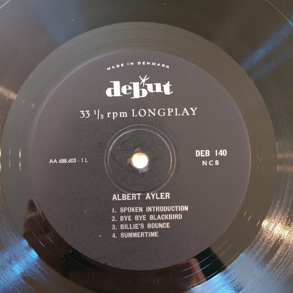 Albert Ayler - My Name Is Albert Alyer DENMARK - 1964 - DEB-140 - Used - VG - Vinyl