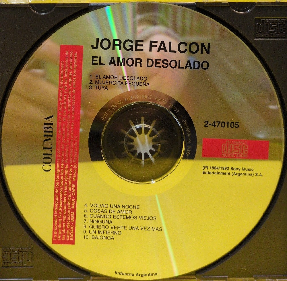 Jorge Falcon - El Amor Desolado - 2-470105 - Used - EX - CDs - Argentina Import