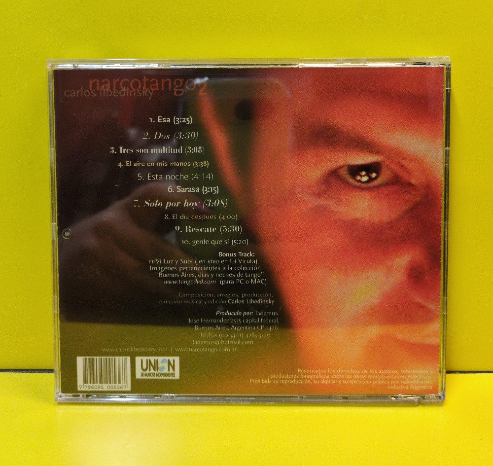 Carlos Libedinsky - Narcotango 2 - 2006 - CD 014 - Used - EX - CDs