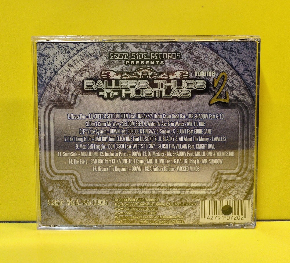 Various - Ballers, Thugs -n- Hustlas Volume 2 - 2002 - ESR 4002-2 - Used - EX - CDs