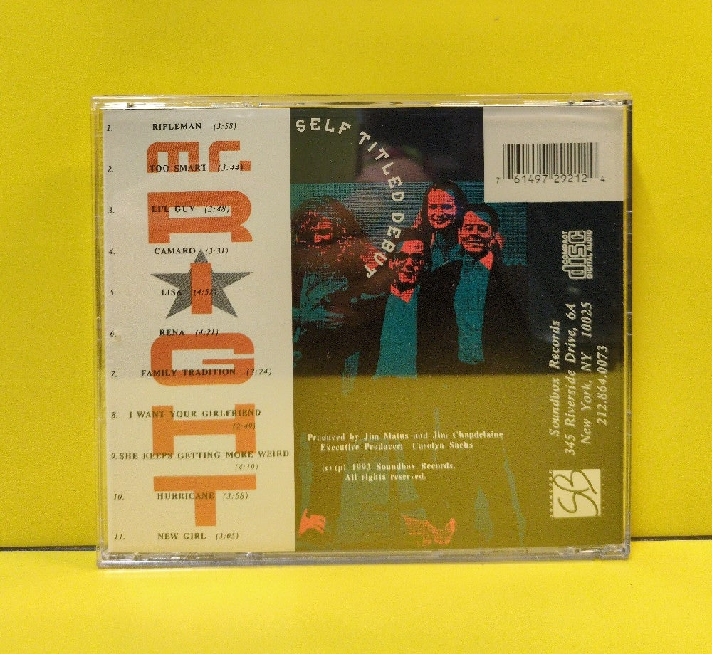 Mr. Right - Self Titled Debut - 1993 - SB292-CD - Used - EX - CDs