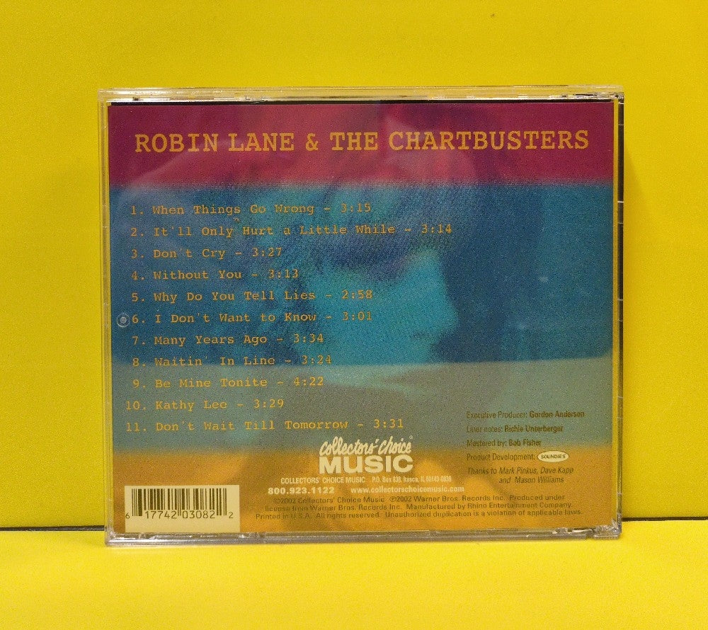Robin Lane & The Chartbusters - Robin Lane & The Chartbusters - 2002 - CCM-308-2 - Used - EX - CDs