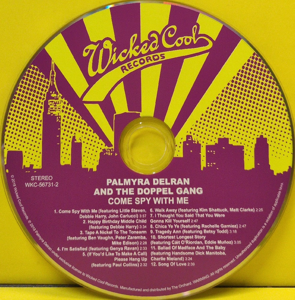 Palmyra Delran And The Doppel Gang - Come Spy With Me - 2018 - WKC-56731-2 - Used - EX - CDs