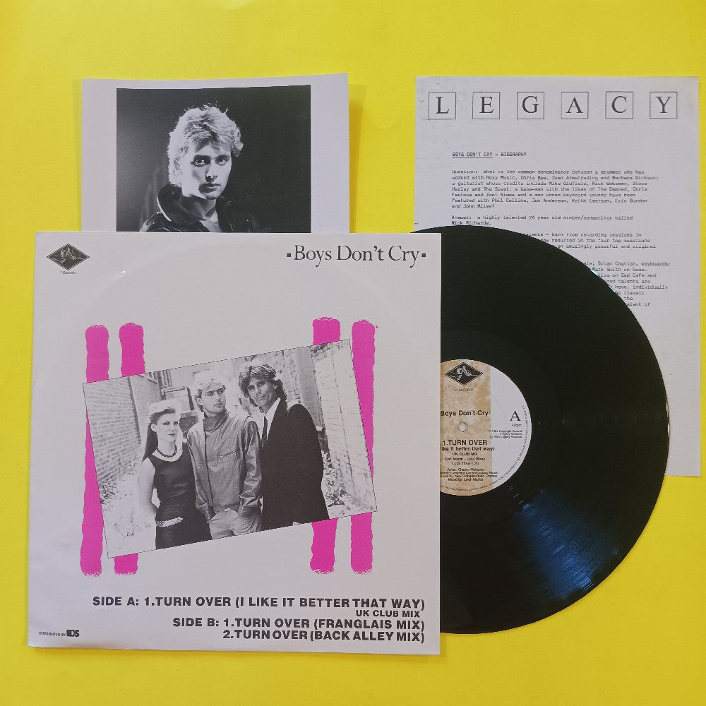 Boys Don't Cry - Turn Over UK PROMO & PRESS KIT - 1984 - LGYT13 - Used - EX - Vinyl