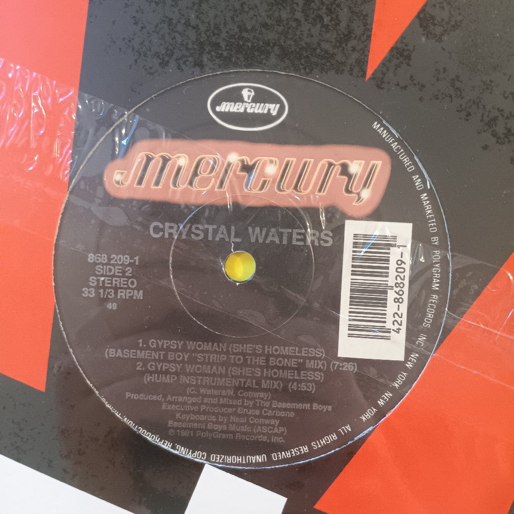 Crystal Waters - Gypsy Woman (She's Homeless) 12" - 1991 - 868 209-1 - Used - EX - Vinyl