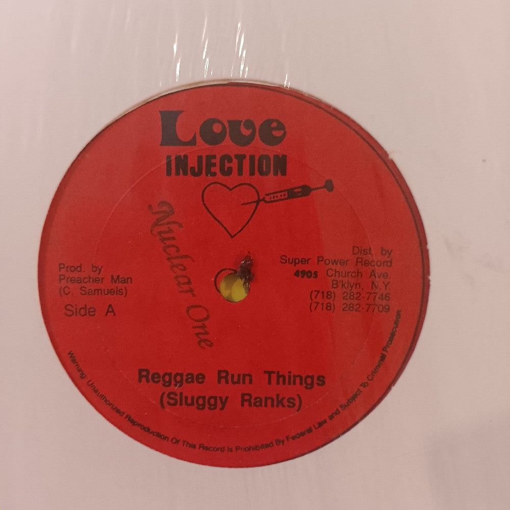 Sluggy Ranks - Reggae Run Things 12" - L1001 - Used - NM - Vinyl