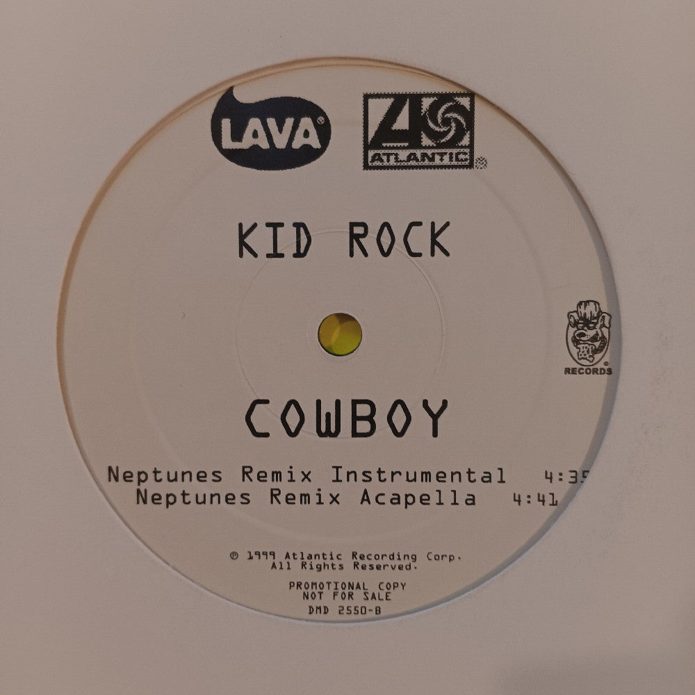 Kid Rock - Cowboy Neptunes Remixes 12" PROMO - 1999 - DMD 2500 - Used - NM - Vinyl