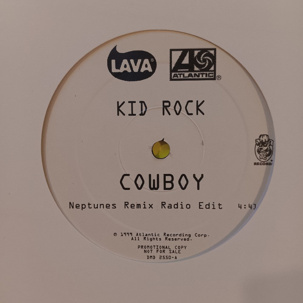 Kid Rock - Cowboy Neptunes Remixes 12" PROMO - 1999 - DMD 2500 - Used - NM - Vinyl