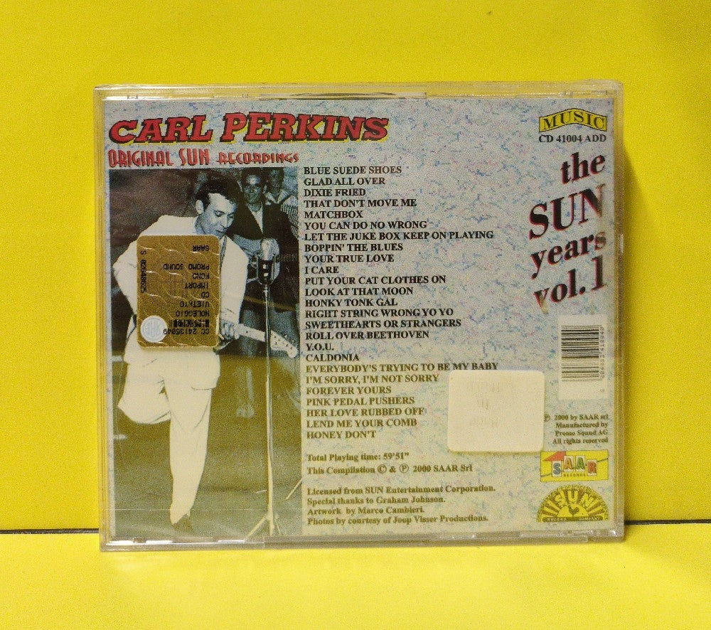 Carl Perkins - The Sun Years Vol. 1 - 2000 - CD 41004 - New - Sealed - CDs - Italy Import