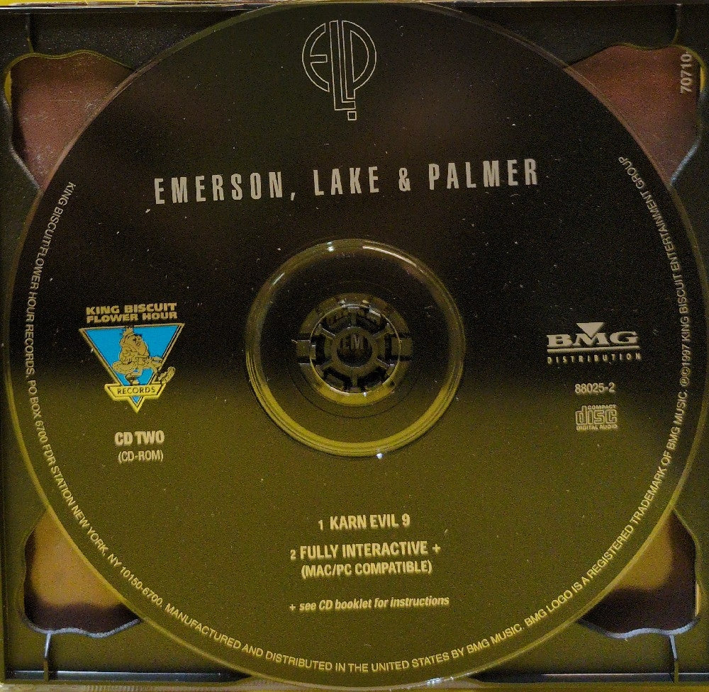 Emerson, Lake & Palmer - King Biscuit Flower Hour - 1999 - 70710-88025-2 - Used - EX - CDs - 2xCD - Reissue
