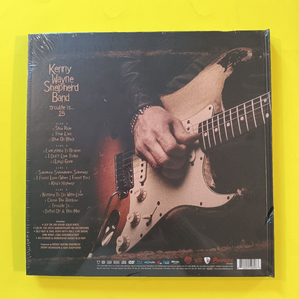 Kenny Wayne Shepherd Band - Trouble is...25 Deluxe BOOK Gold 2LP CD DVD - 2022 PRD76885 New Sealed