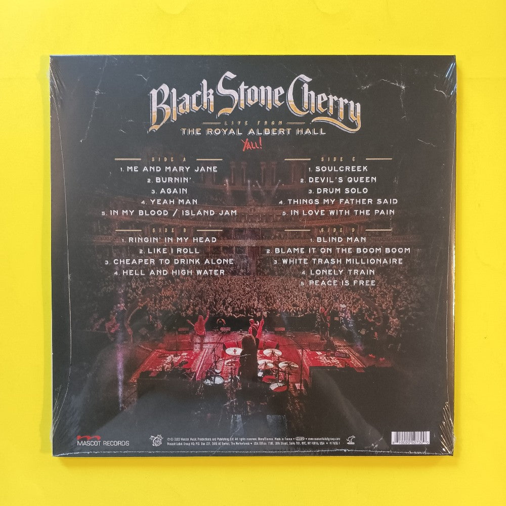 Black Stone Cherry - Live From The Royal Albert Hall... Y'All - 2022 - M 7655 1 - New - Sealed - Vinyl
