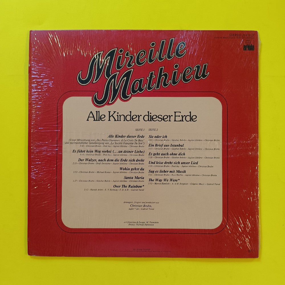 Mireille Mathieu - Alle Kinder Dieser Erde GERMANY - 1978 - 26 458 IT - Used - VG++ - Vinyl