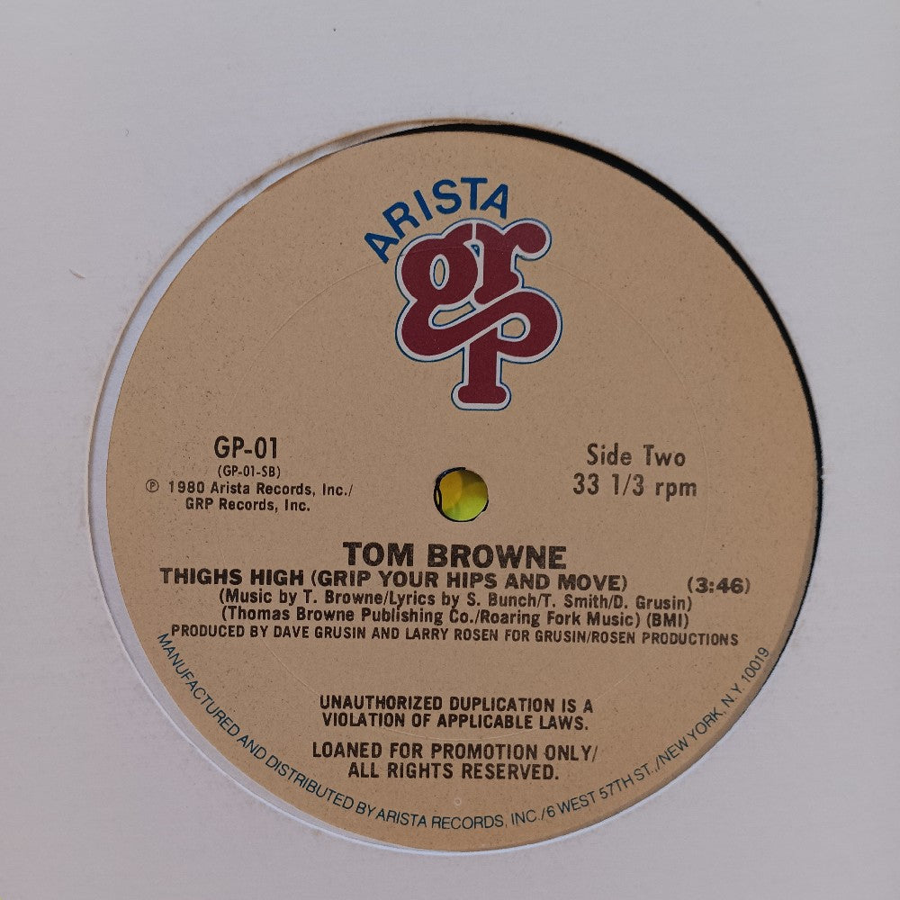 Tom Browne - Thighs High (Grip Your Hips & Move) 12" PROMO - 1980 - GP-01 - Used - VG++ - Vinyl