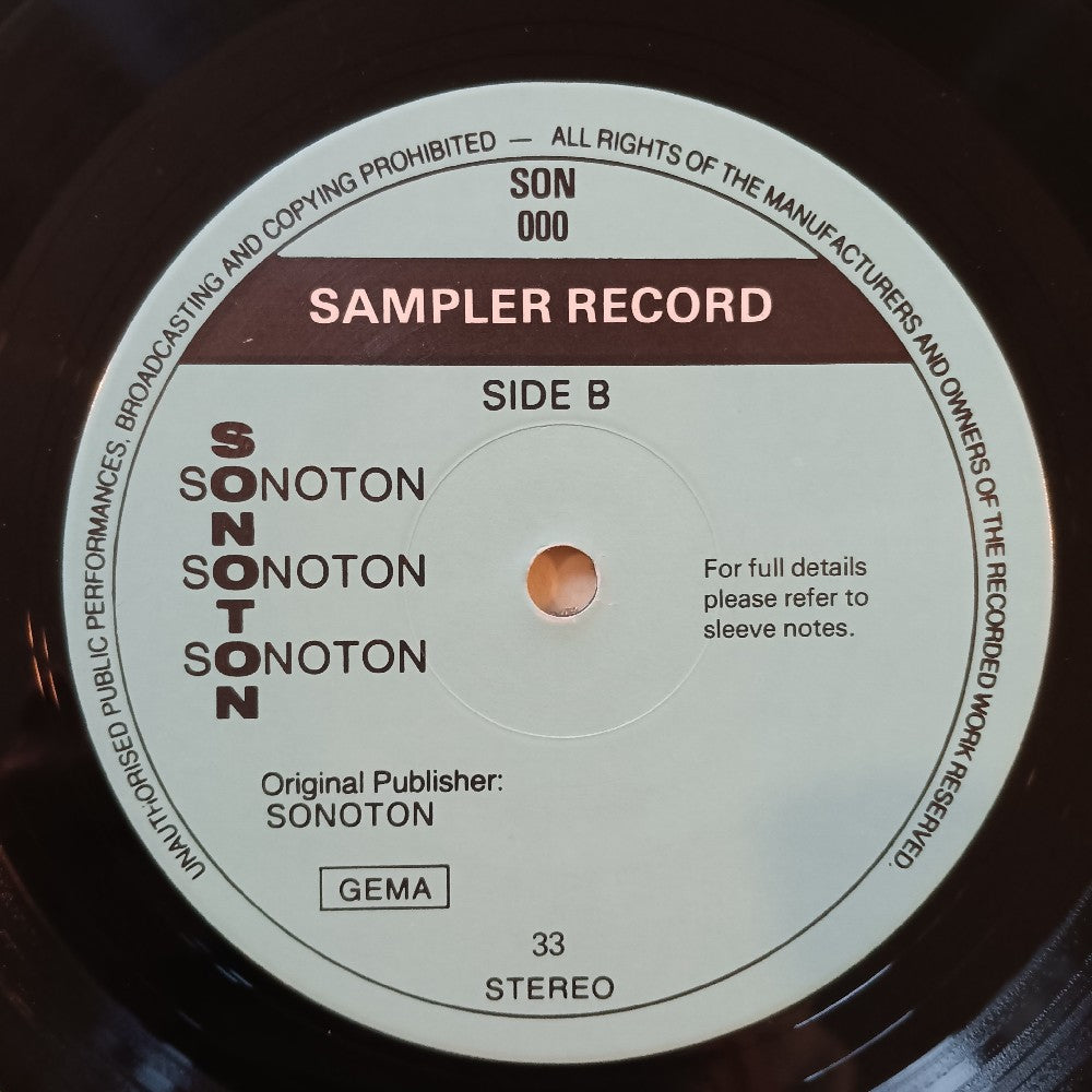 Various - Sonoton Sampler GERMANY - SON 000 - Used - EX - Vinyl