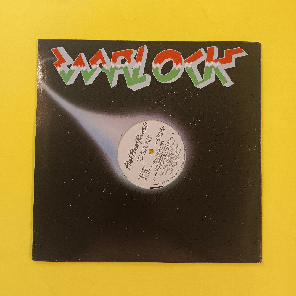 Tony "Dr. Edit" Garcia Ft Natalie - I Want Your Love 12" PROMO - 1993 - WAR-134-DJ - Used - EX - Vinyl