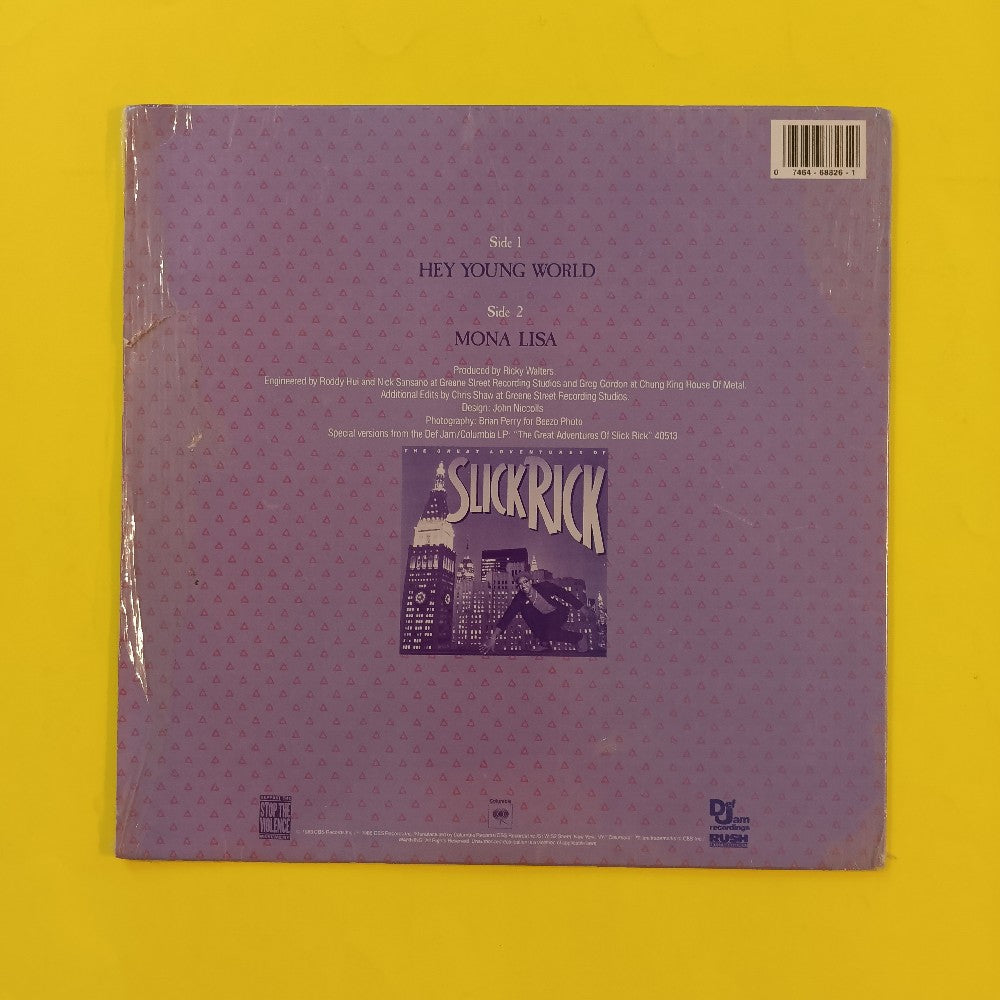 Slick Rick - Hey Young World 12" SHRINK - 1989 - 44 68826 - Used - EX - Vinyl