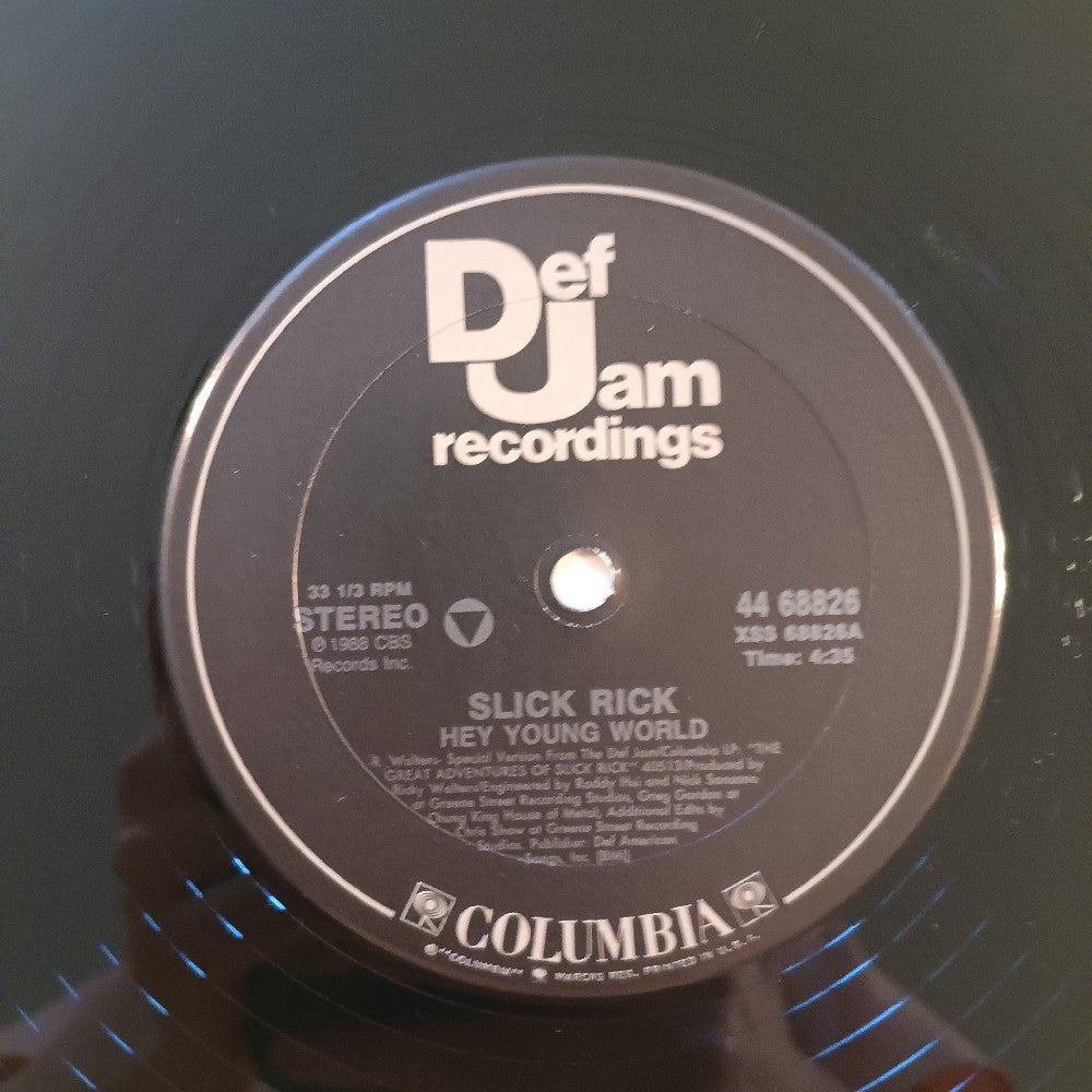 Slick Rick - Hey Young World 12" SHRINK - 1989 - 44 68826 - Used - EX - Vinyl