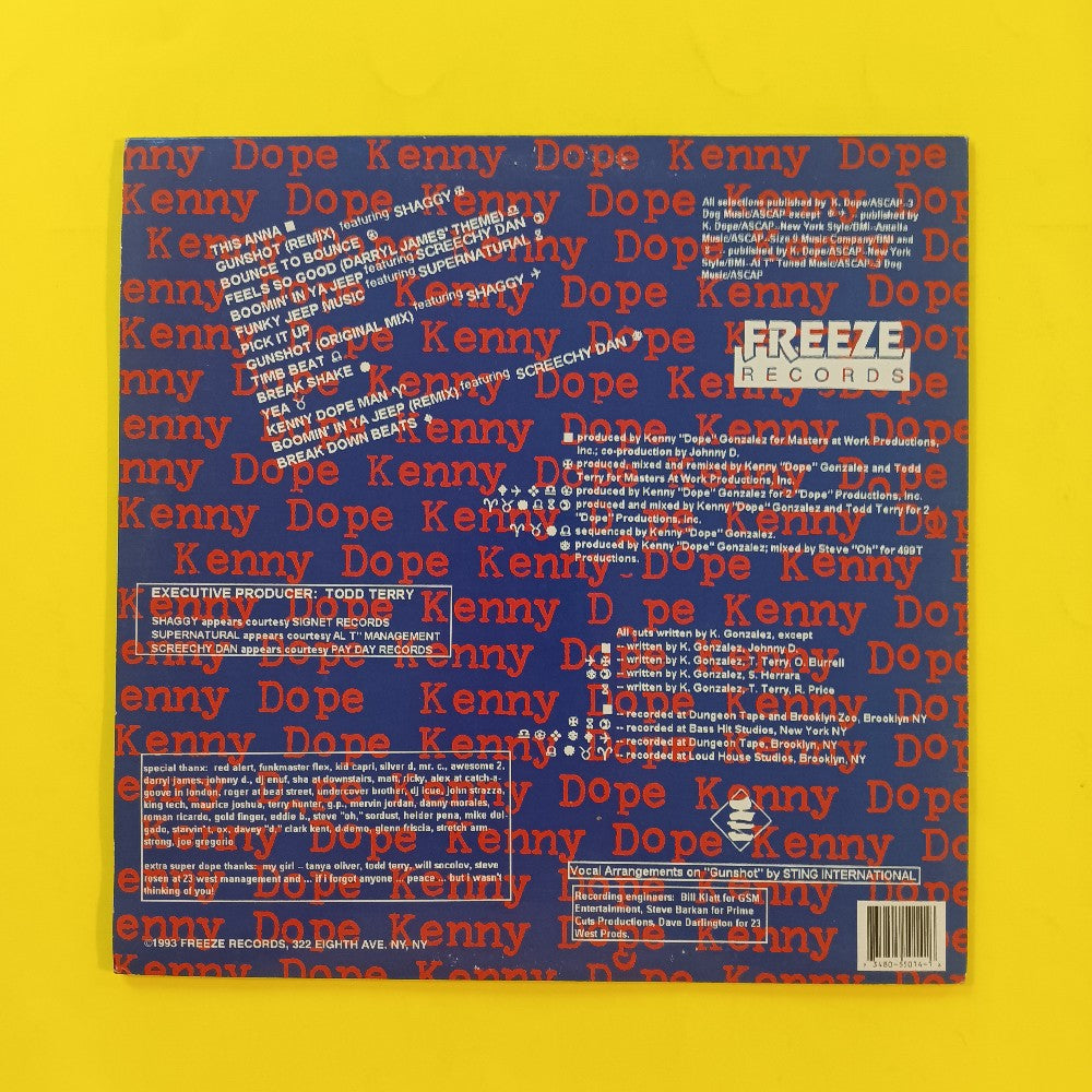 Kenny Dope - The Unreleased Project - 1993 - MRLP 55014 - Used - VG++ - Vinyl