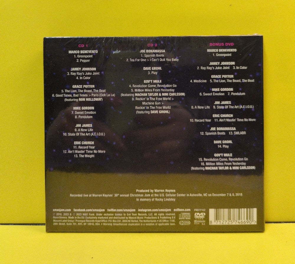 Various - Warren Haynes Presents: The Benefit Concert Volume 20 - 2023 - PRD77102 - New - Sealed - CDs - 2xCD/1xDVD Set - European Import