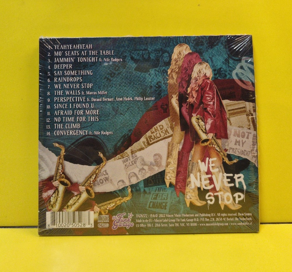 Candy Dulfer - We Never Stop - 2022 - TFG76572 - New - Sealed - CDs - Netherlands Import