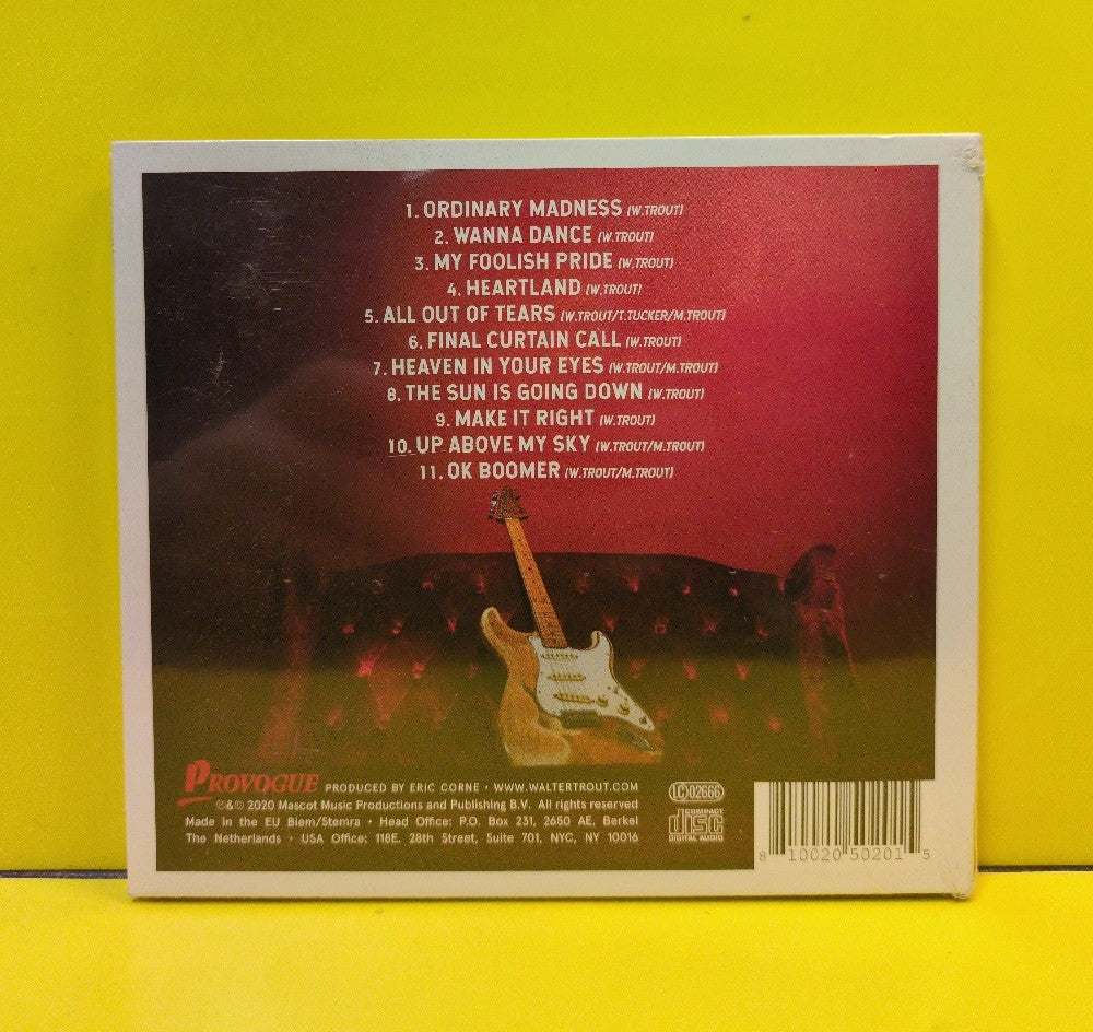 Walter Trout - Ordinary Madness - 2020 - PRD 7590 2 - New - Sealed - CDs - European Import