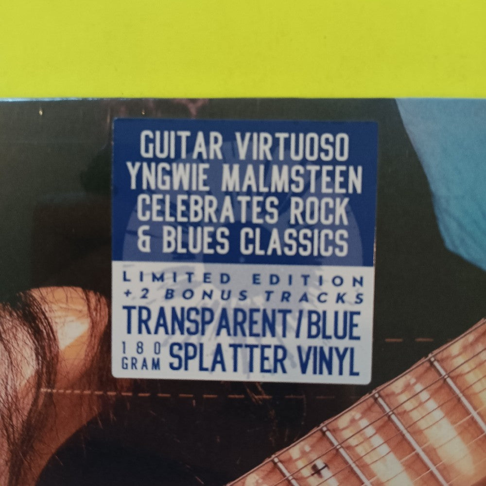 Yngwie Malmsteen - Blue Lightning TRANSPARENT / BLUE SPLATTER - 2021 - M75781 - New - Sealed - Vinyl