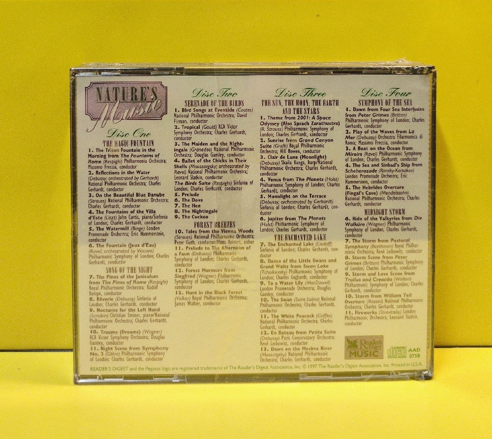 Various - Nature's Music - 1997 - 075C - New - Sealed - CDs - 4xCD Set