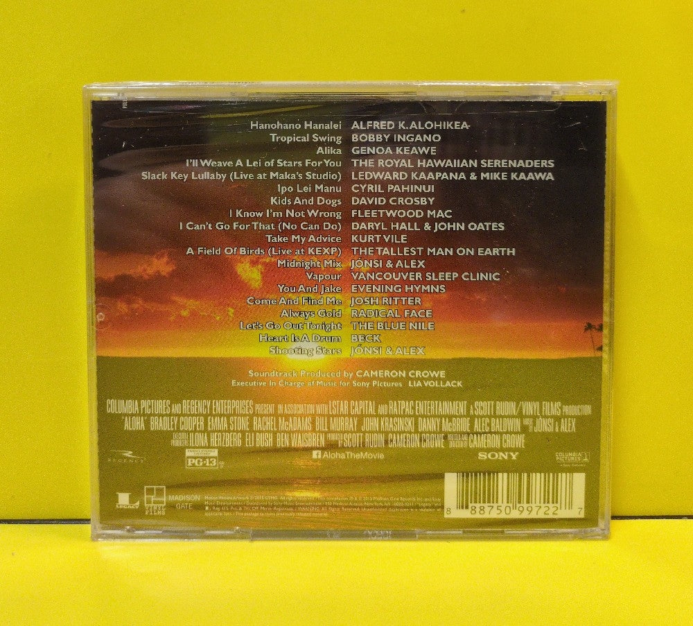 Various - Songs Of Aloha (Original Motion Picture Soundtrack) - 2015 - 88875099722 - New - Sealed - CDs