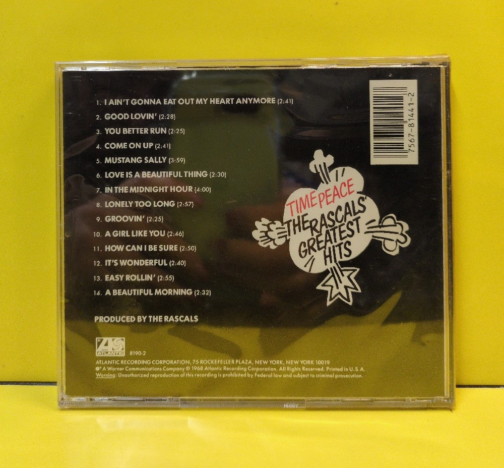 The Rascals - Time Peace: The Rascals' Greatest Hits - 8190-2 - New - Sealed - CDs - Reissue