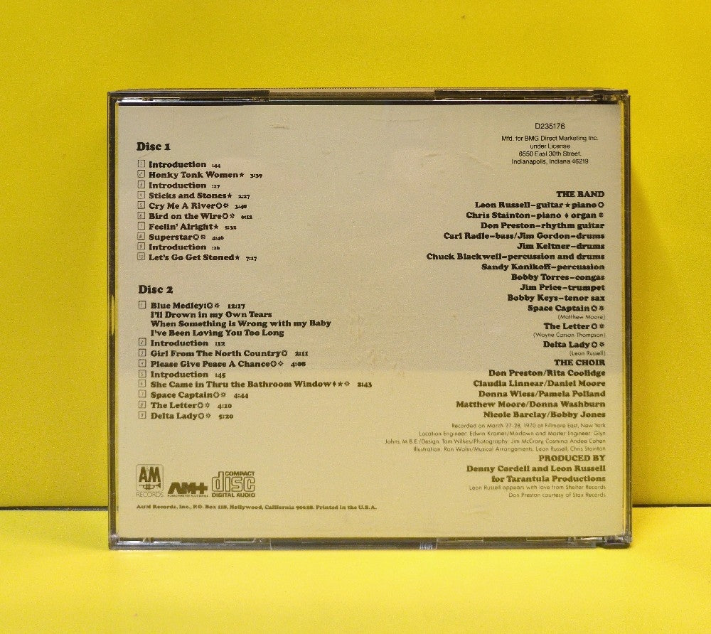 Joe Cocker - Mad Dogs & Englishmen (Music From The Original Sound Track) - D235176 - Used - EX - CDs - 2xCD - BMG Club Edition - Reissue