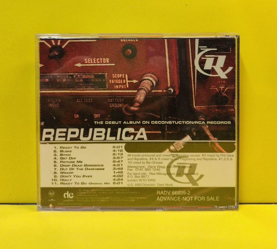 Republica - Republica - 1996 - RADV 66899-2 - Used - EX - CDs - Promo/Advance Copy