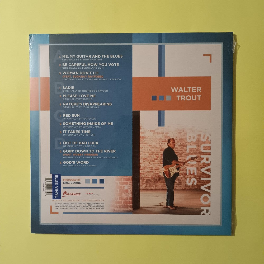 Walter Trout - Survivor Blues BLUE VINYL - 2022 - PRD75751 - New - Sealed - Vinyl