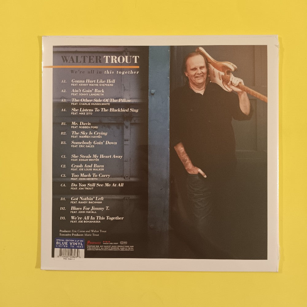 Walter Trout - We`re All In This Together BLUE VINYL - 2022 - PRD75281 - New - Sealed - Vinyl