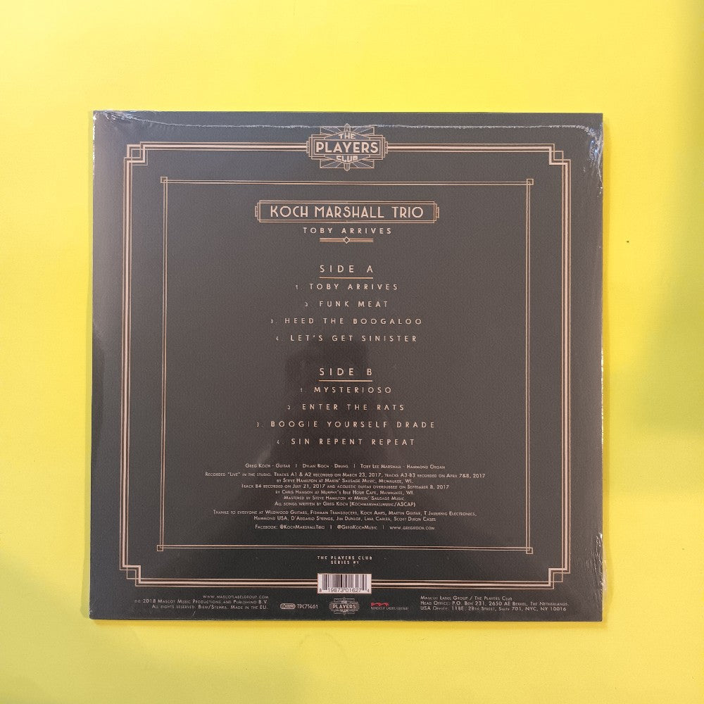 Koch Marshall Trio - Toby Arrives - 2018 - TPC75461 - New - Sealed - Vinyl