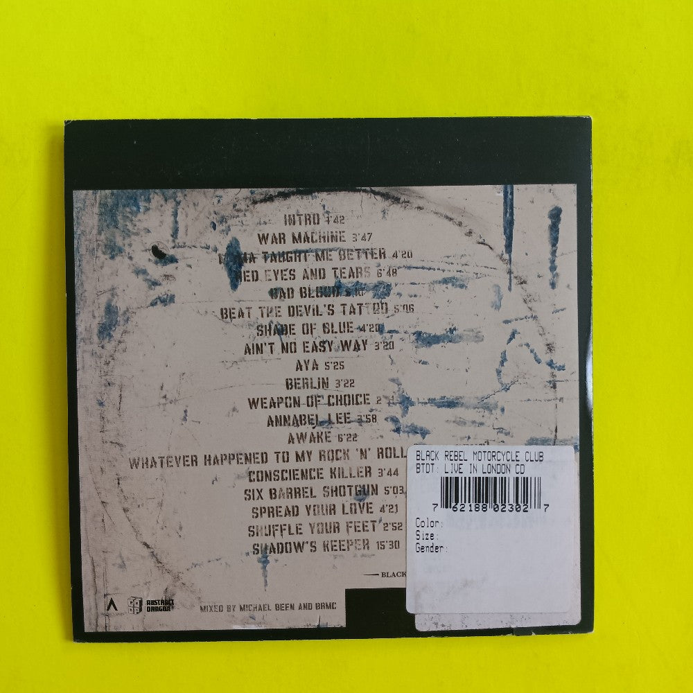 B. R. M. C. Black Rebel Motorcycle Club - Live In London PROMO - 2010 - VVR754585-2 - New - NM - CDs