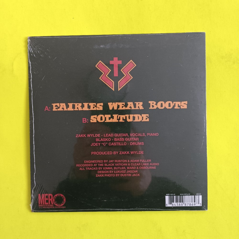 Zakk Sabbath - Fairies Wear Boots 7" - 2023 - MER 125 LP - New - Sealed - Vinyl