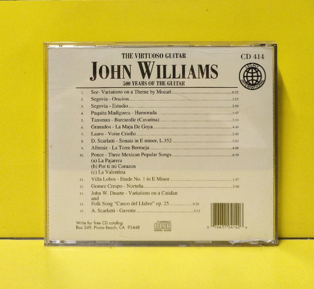 John Williams - The Virtuoso Guitar - CD 414 - Used - EX - CDs