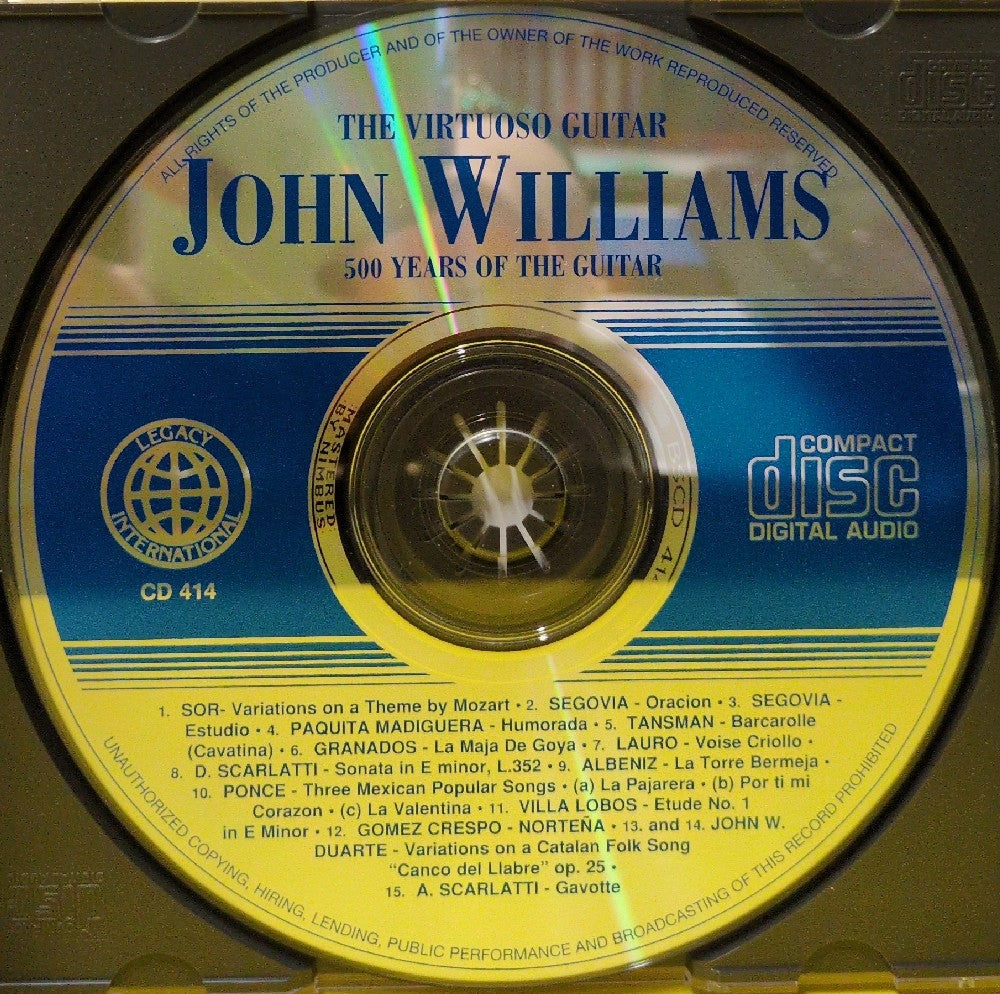 John Williams - The Virtuoso Guitar - CD 414 - Used - EX - CDs