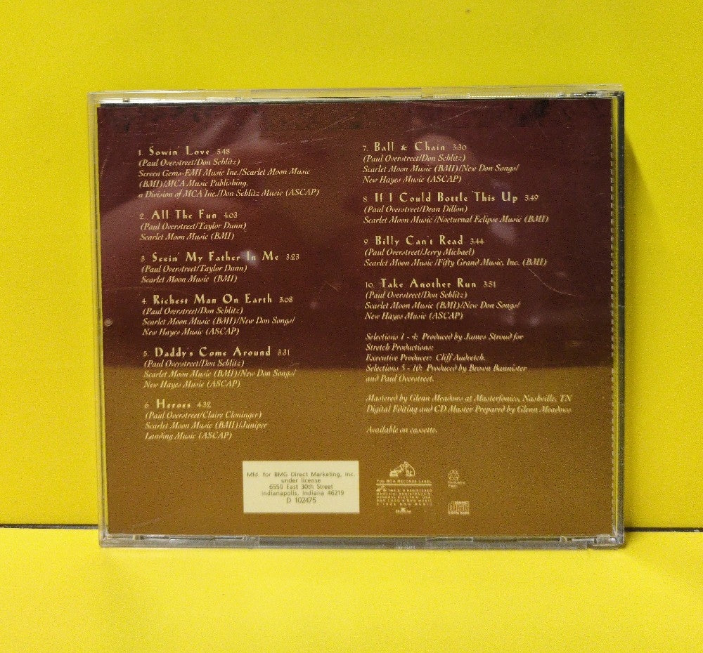 Paul Overstreet - The Best Of Paul Overstreet - 1993 - 07863 66350-2 / D 102475 - Used - EX - CDs - BMG Club Edition