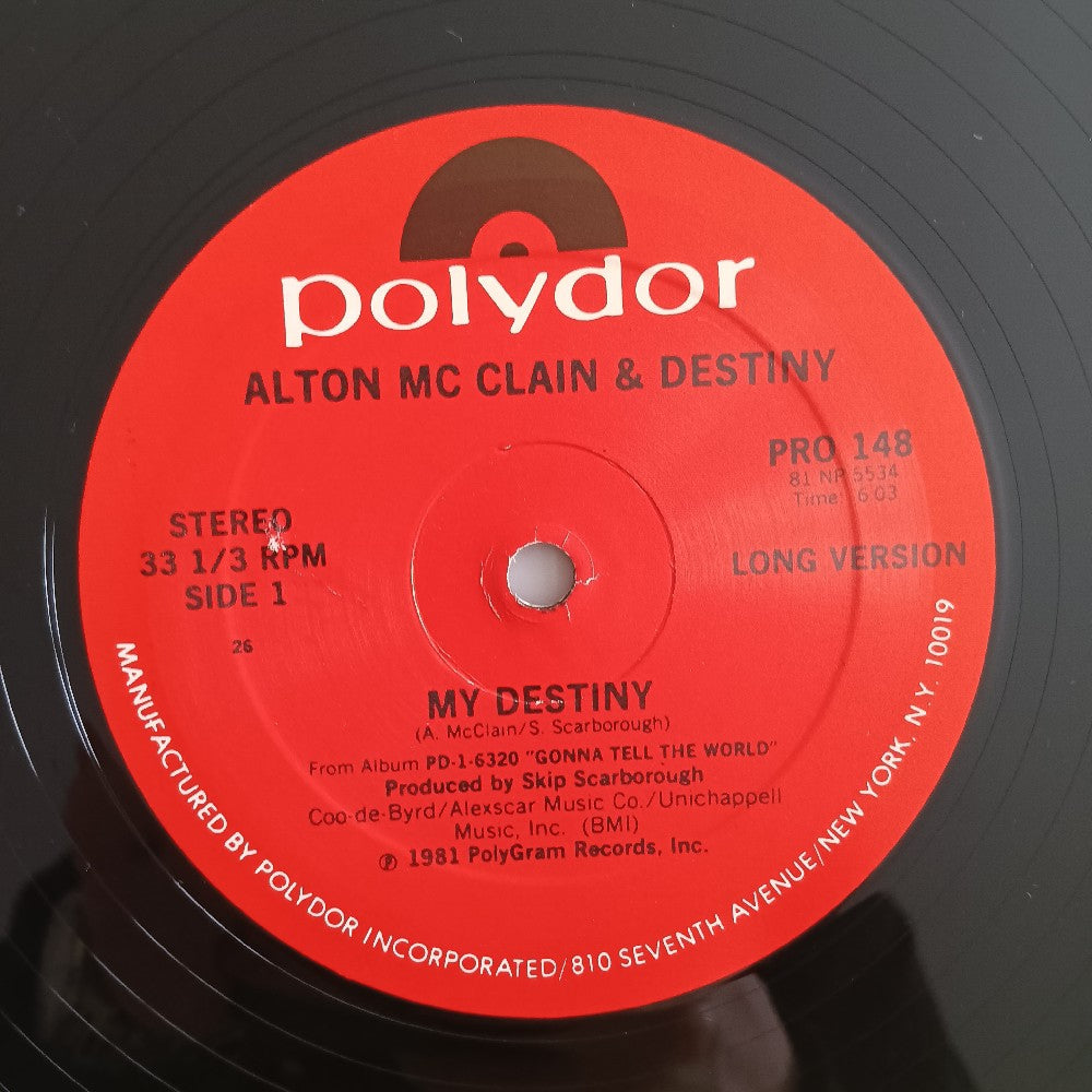 Alton McClain & Destiny - My Destiny 12" - 1981 - PRO 148 - Used - VG++ - Vinyl