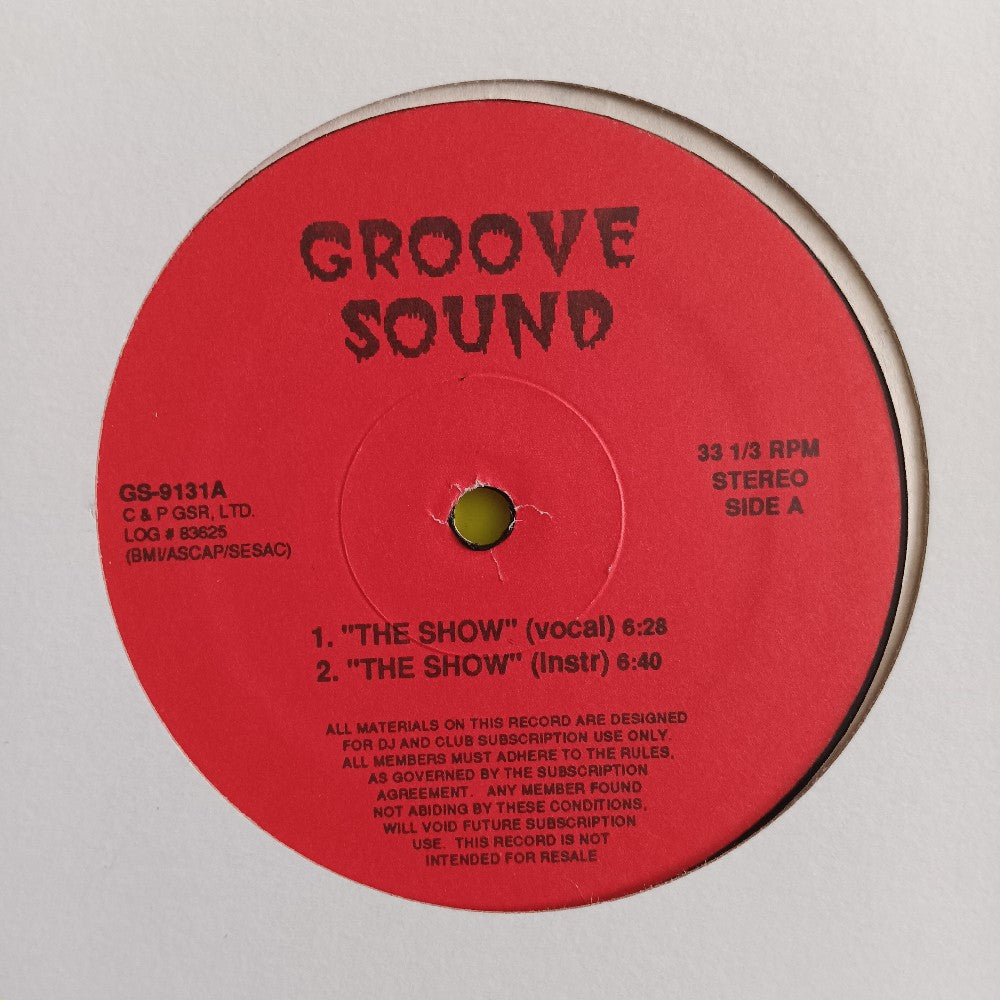 Groove Sound - The Show / Girl Ain't Nothing But Trouble 12" - GS-9131 - Used - VG++ - Vinyl