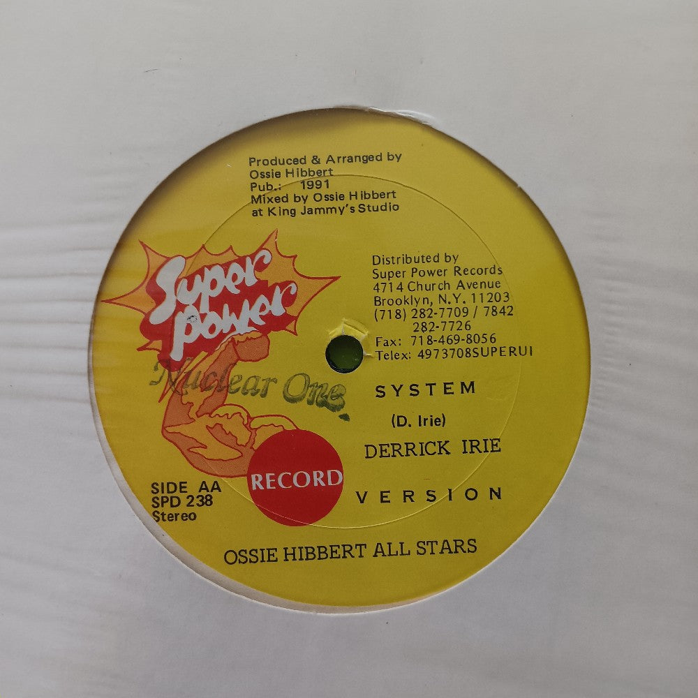 Johnny P / Derrick Irie - Vote For Punanny / System 12" - 1991 - SPD 238 - Used - VG++ - Vinyl