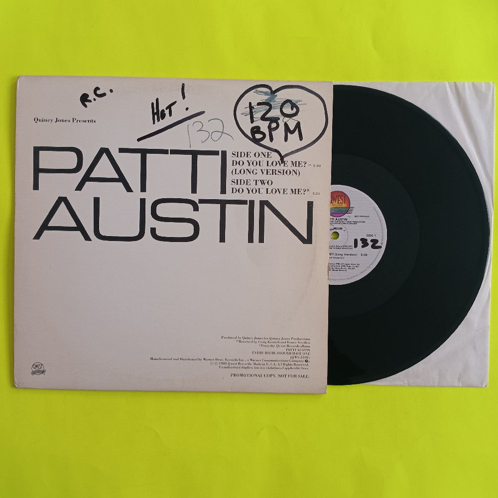 Patti Austin - Do You Love Me? 12" PROMO - 1981 - PRO-A-967 - Used - VG++ - Vinyl